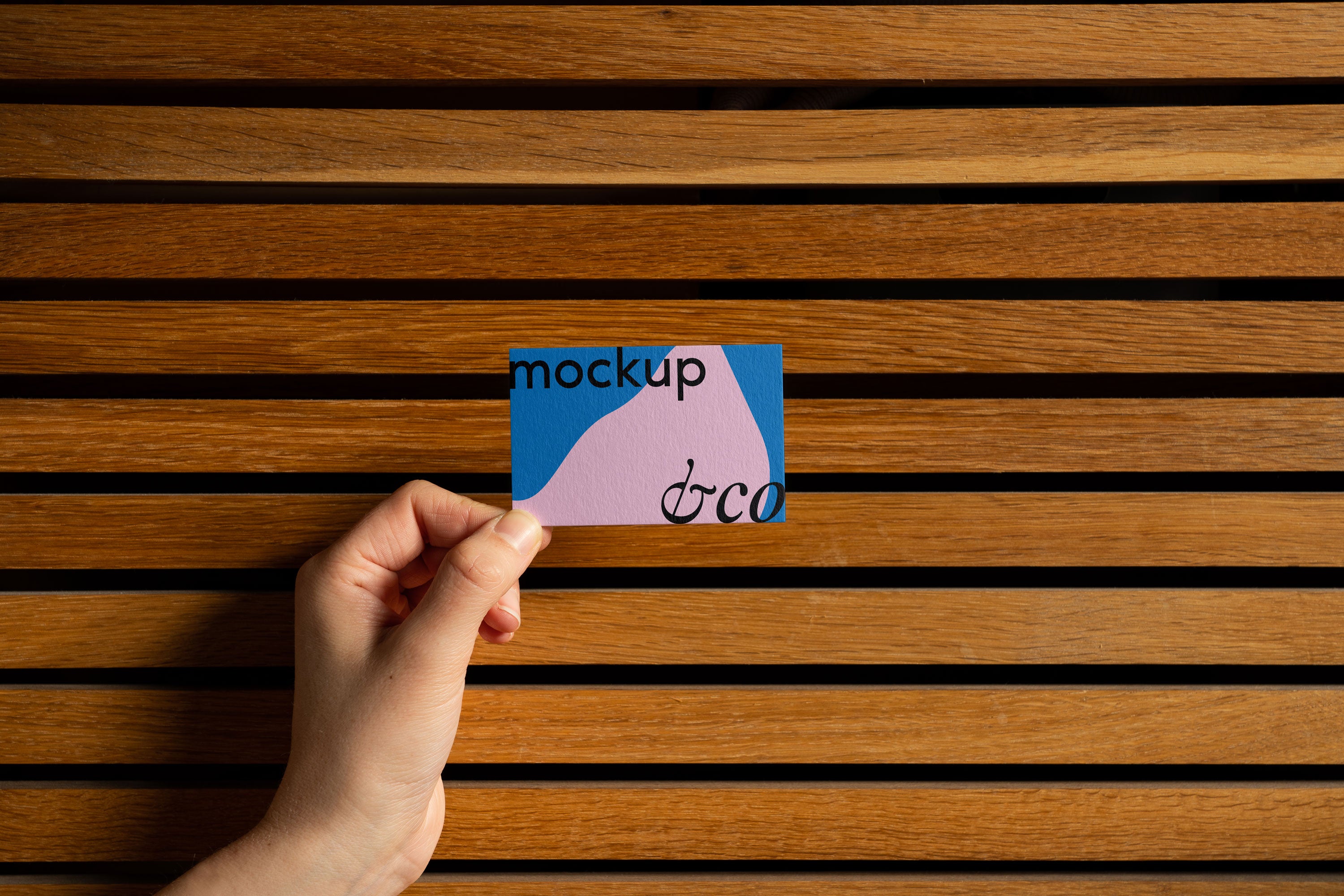 Business card in hand 01